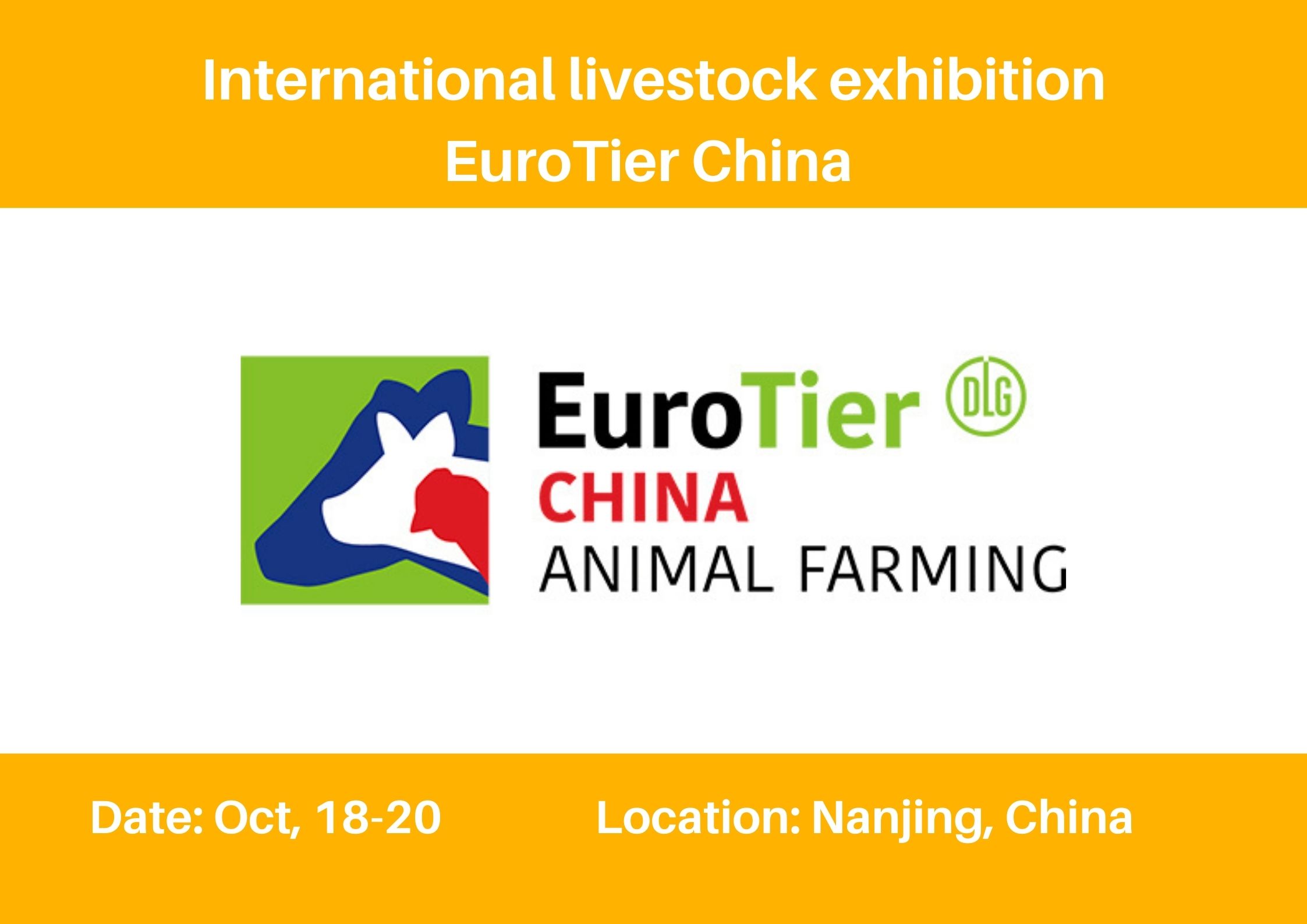 International livestock exhibition EuroTier China 