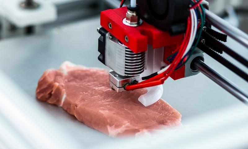 Steak was printed on a 3D bioprinter in Israel 