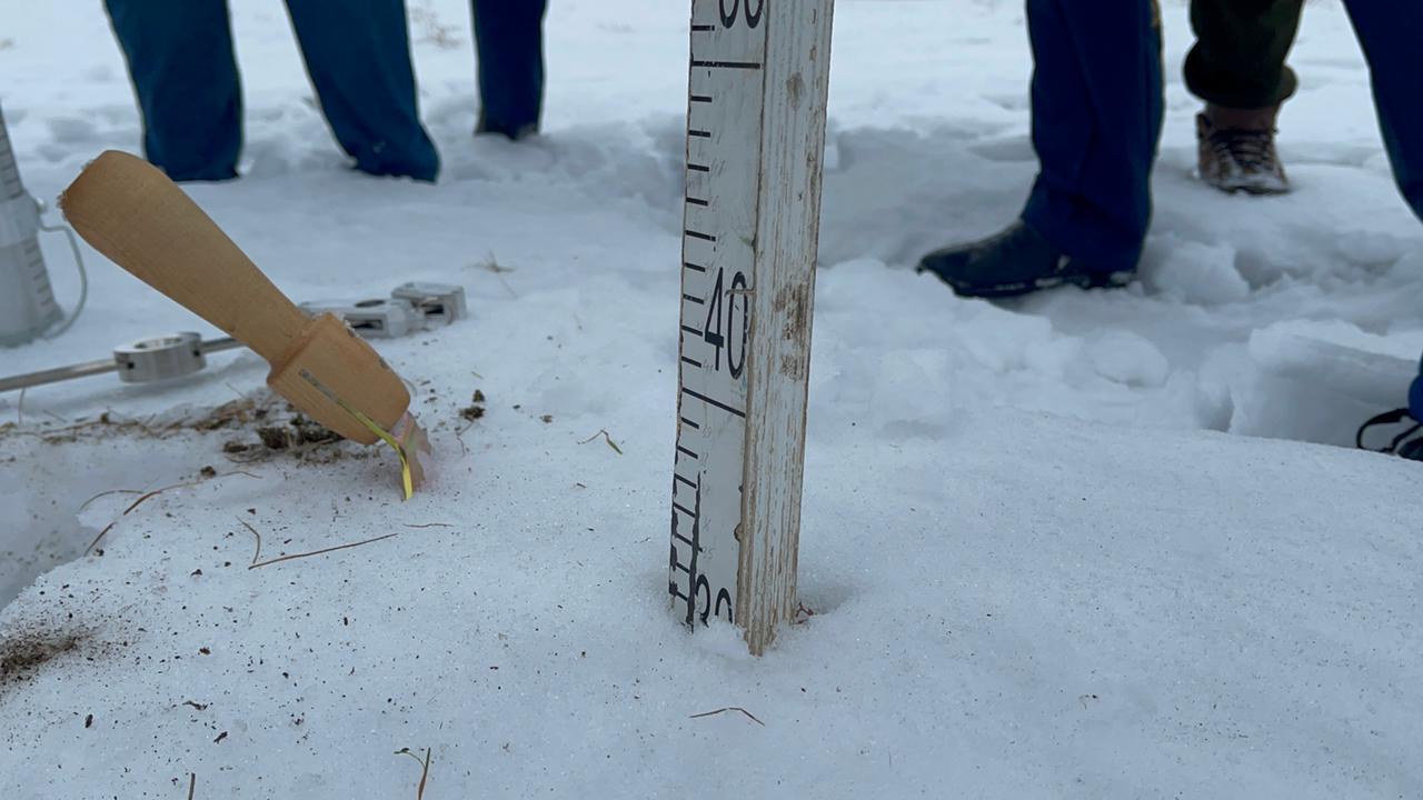 В Карагандинской области проводят замеры снега для предупреждения паводков